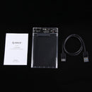 ORICO 2139U3-CR USB3.0 Transparent External Hard Disk Box Storage Case for 9.5mm 2.5 inch SATA HDD / SSD