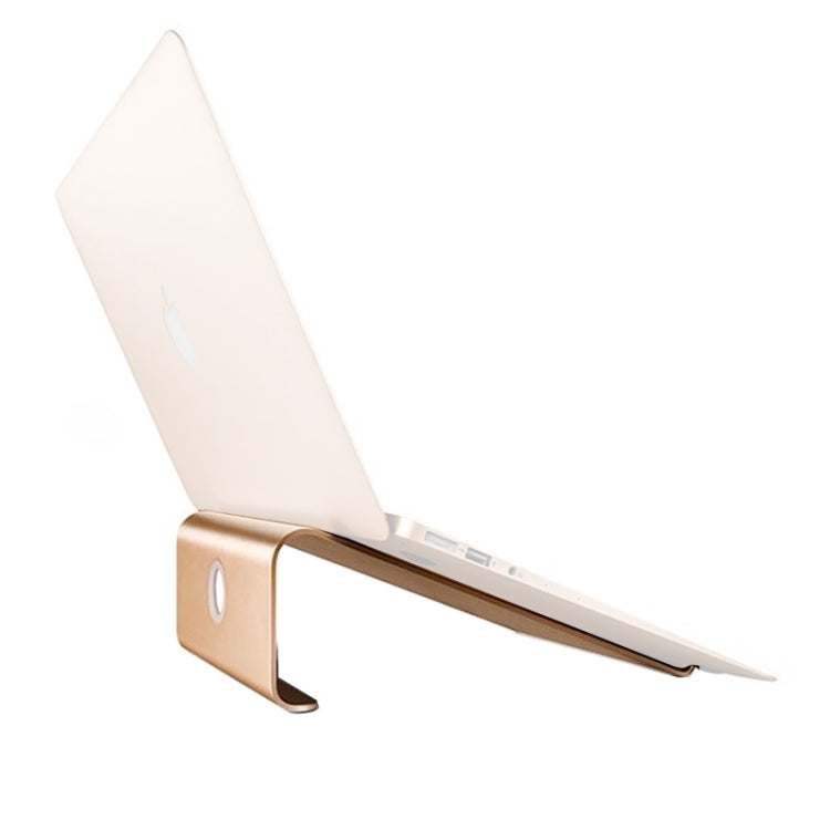Aluminum Cooling Stand for Laptop, Suitable for Mac Air, Mac Pro, iPad, and Other 11-17 inch Laptops (Gold)