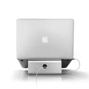 Aluminum Cooling Stand for Laptop, Suitable for Mac Air, Mac Pro, iPad, and Other 11-17 inch Laptops (Silver)