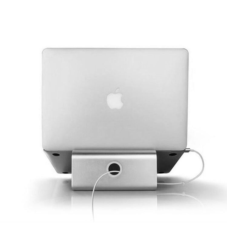 Aluminum Cooling Stand for Laptop, Suitable for Mac Air, Mac Pro, iPad, and Other 11-17 inch Laptops (Silver)