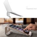 Aluminum Cooling Stand for Laptop, Suitable for Mac Air, Mac Pro, iPad, and Other 11-17 inch Laptops (Silver)