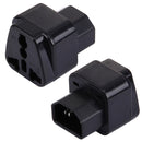 WD-320 Portable Universal Plug to C13-C14 Socket Adapter Power Travel Converter