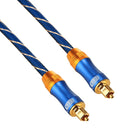 EMK LSYJ-A010 1m OD6.0mm Gold Plated Metal Head Toslink Male to Male Digital Optical Audio Cable