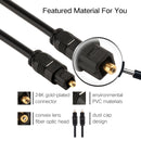 EMK 3m OD4.0mm Toslink Male to Male Digital Optical Audio Cable
