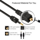 1m OD4.0mm Toslink Male to 3.5mm Mini Toslink Male Digital Optical Audio Cable