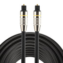 8m OD6.0mm Nickel Plated Metal Head Toslink Male to Male Digital Optical Audio Cable