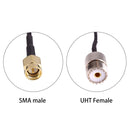 15cm UHF Female to SMA Male Adapter RG174 Cable