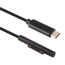 USB-C / Type-C to 6 Pin Magnetic Male Laptop Power Charging Cable for Microsoft Surface Pro 6 / 5 , Cable Length: about 1.5m