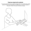 NEXSTAND Laptop Height Extender Holder Stand Folding Portable Computer Heat Dissipation Bracket, Size: 27x3.9x3.6cm(Black)