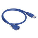 USB 3.0 Micro-B Male to USB 3.0 Male Cable, Length: 60cm