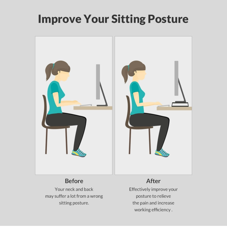 ORICO HSQ-M1 Computer Monitor Stand Riser (Black)