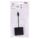 USB-C / Type-C 3.1 Male to USB-C / Type-C 3.1 Female & HDMI Female & USB 3.0 Female Adapter(Black)