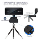 HXSJ S3 500W 1080P Adjustable 180 Degree HD Automatic Focus PC Camera with Microphone(Black)