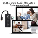 65W 5 Pin MagSafe Series to USB-C / Type-C Converter for MacBook (Black)