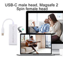 65W 5 Pin MagSafe Series to USB-C / Type-C Converter for MacBook (White)