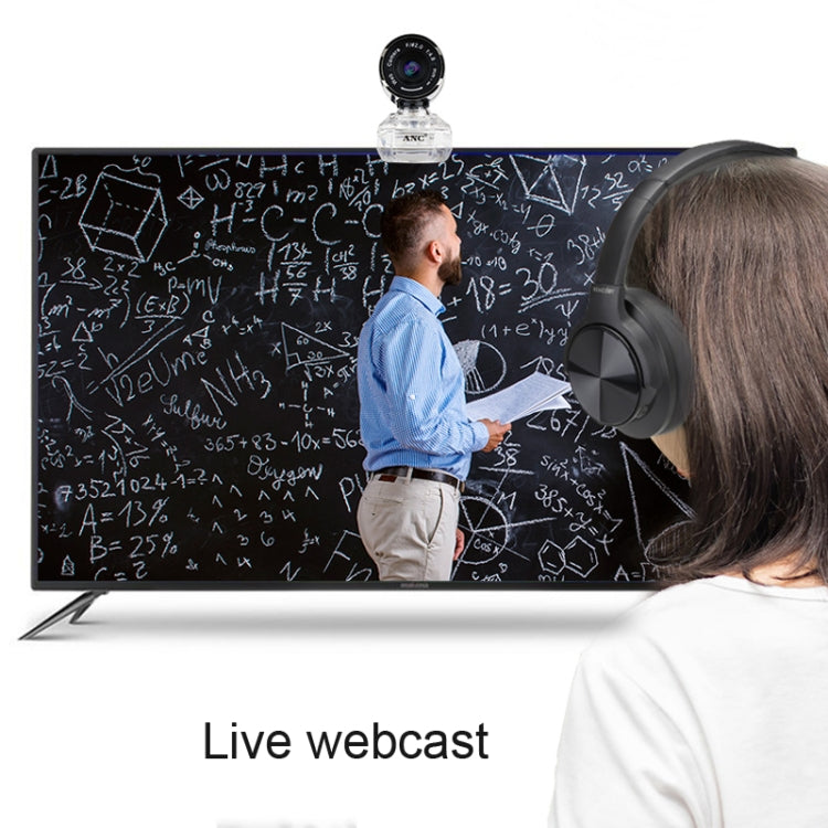 Aoni ANC Wolf Demon Night Vision IPTV WebCam Teleconference Teaching Live Broadcast Computer Camera with Microphone, Drive-free Plug and Play