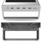 Vaydeer Desktop PC Wireless Charging Display Heightening Shelf Storage Rack, US Plug