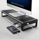Vaydeer Desktop PC Wireless Charging Display Heightening Shelf Storage Rack, US Plug