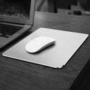 Aluminum Alloy Double-sided Non-slip Mat Desk Mouse Pad, Size : Mini(Silver)