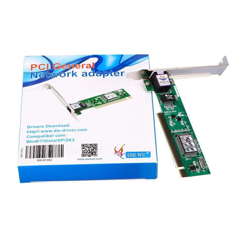 TXA001 DW-8139D RTL8139 10/100Mbps PCI Network Card Desktop Network Adapter for computer PC