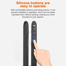 XM930 2.4GHz Wireless Laser PowerPoint Page Turning Pen Multimedia Wireless Presentation Projection Pen with USB Receiver, Support Low Battery Remind, Remote Control Distance: 100m(Black)