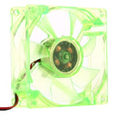 8025 4 Pin DC 12V 0.18A Computer Case Cooler Cooling Fan with LED Light, , Random Color Delivery , Size: 80x80x25mm