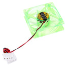 8025 4 Pin DC 12V 0.18A Computer Case Cooler Cooling Fan with LED Light, , Random Color Delivery , Size: 80x80x25mm