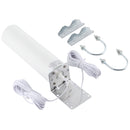 4G LTE WiFi 12DBi Omni External Barrel Antenna with SMA Male(White)