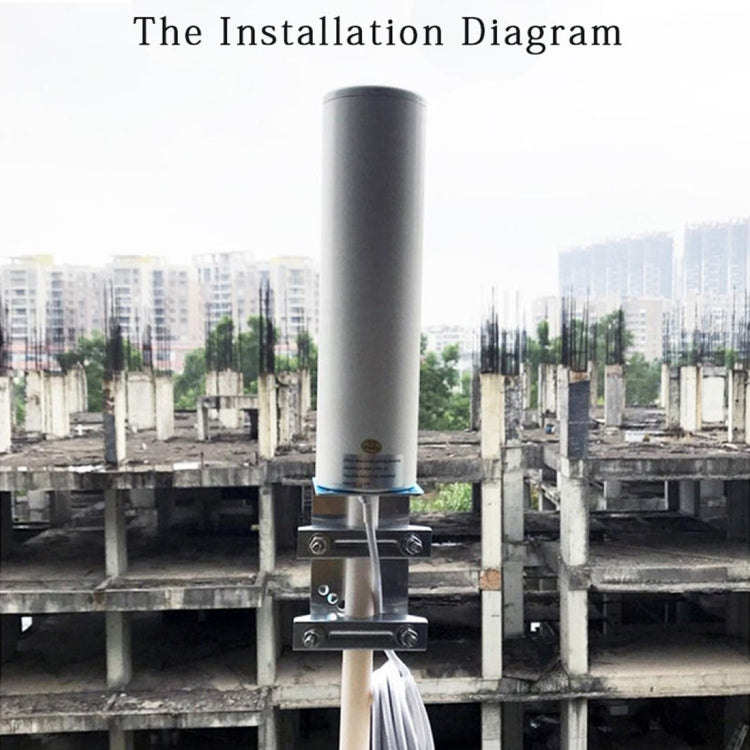 4G LTE WiFi 12DBi Omni External Barrel Antenna with TS9 Male(White)