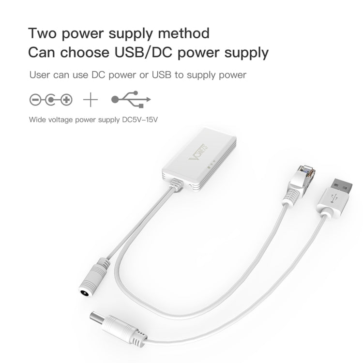 VONETS VAP11AC 5G / 2.4G Mini Wireless Bridge 300Mbps + 900Mbps WiFi Repeater, Support Video Surveillance & Control (White)