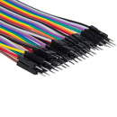 Multicolored 40 Pin Male to Male Breadboard Jumper Wires Ribbon Cable