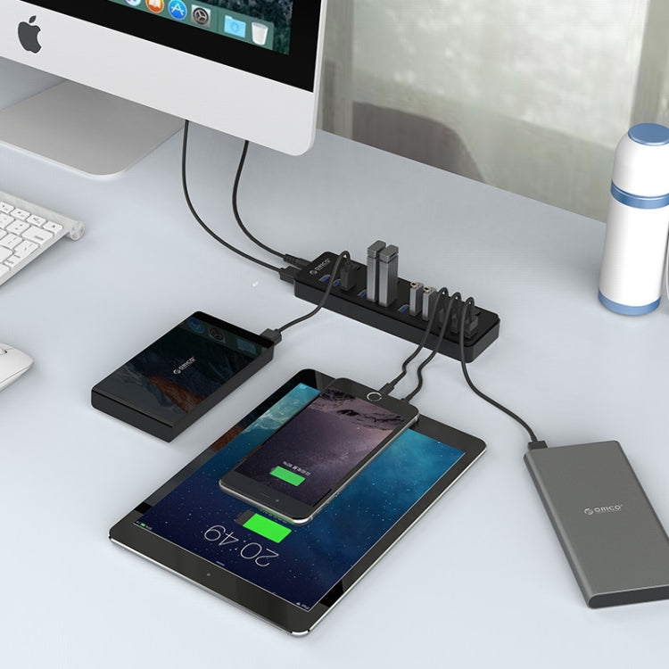 ORICO P12-U3 Desktop Multi-function 12 Ports USB 3.0 HUB with 1m USB Cable & LED Indicator