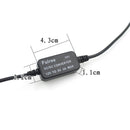 Car Motorcycle Single USB Car Charger DC 12V To 5V 3A Power Adapter for Car GPS Tracker DVR, Length: 1m