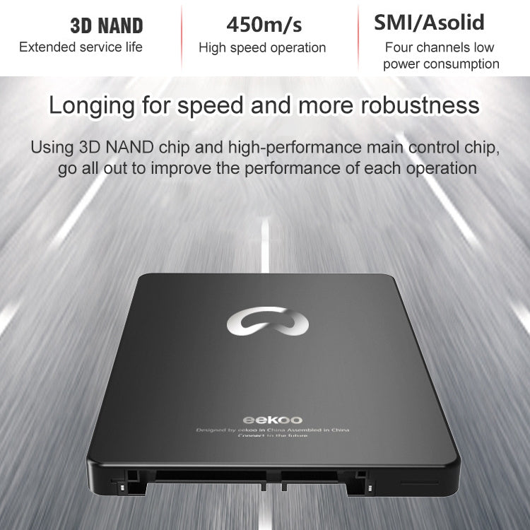 Eekoo V100 512GB 2.5 inch SATA Solid State Drive for Laptop, Desktop