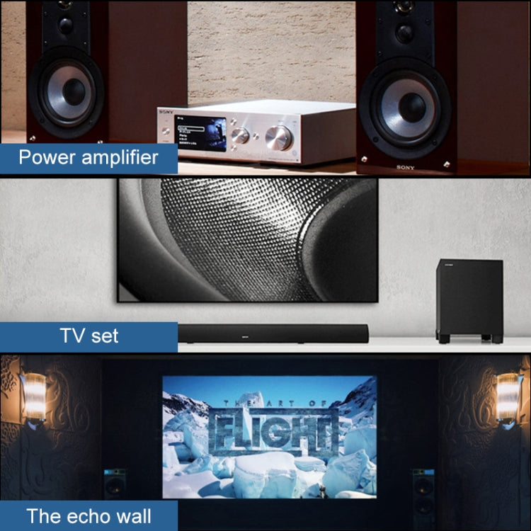 EMK 1 Input 3 Output Digital Optical Audio SPDIF Toslink Splitter Adapter (Silver Grey)