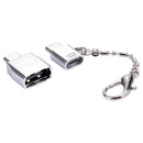 Micro USB Female to USB-C / Type-C Male + USB 2.0 Female to USB-C / Type-C Male Metal Adapter, For Galaxy S8 & S8 + / LG G6 / Huawei P10 & P10 Plus / Xiaomi Mi6 & Max 2 and other Smartphones