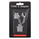 Micro USB Female to USB-C / Type-C Male + USB 2.0 Female to USB-C / Type-C Male Metal Adapter, For Galaxy S8 & S8 + / LG G6 / Huawei P10 & P10 Plus / Xiaomi Mi6 & Max 2 and other Smartphones