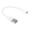 15cm USB 2.0 Male to USB-C / Type-C Female Connector Adapter Cable(White)