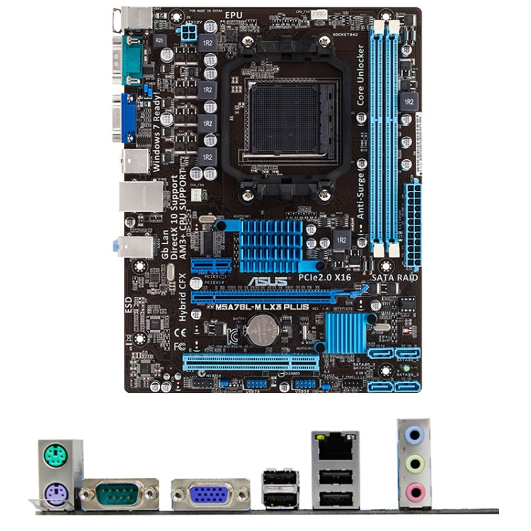 Original ASUS M5A78L-M LX3 PLUS AMD760G Desktop Computer Motherboard