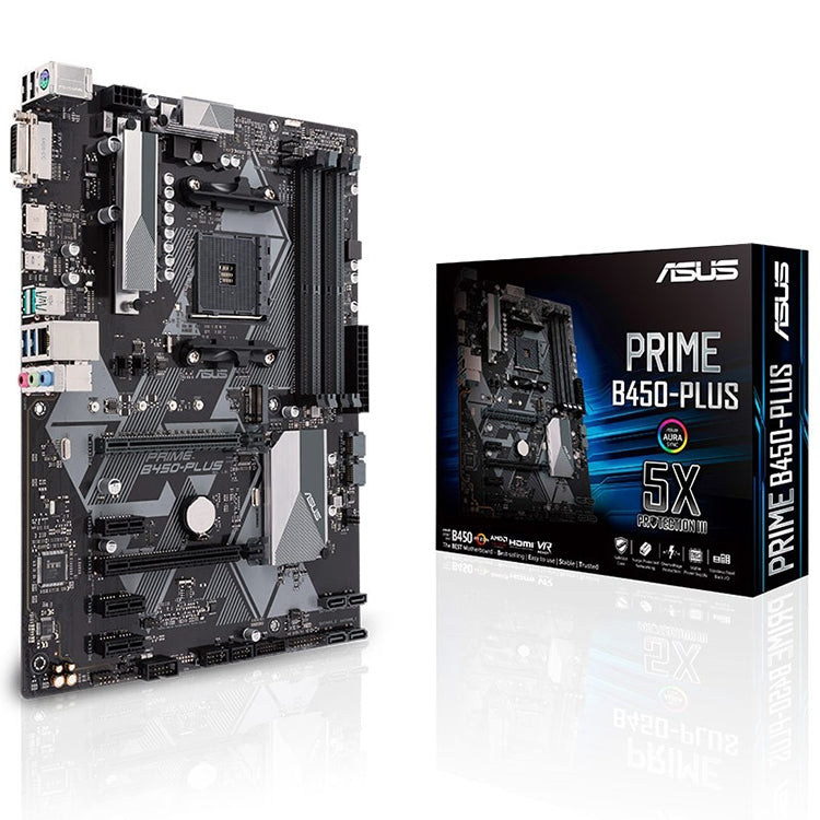 Original ASUS PRIME B450-PLUS Desktop Computer Motherboard