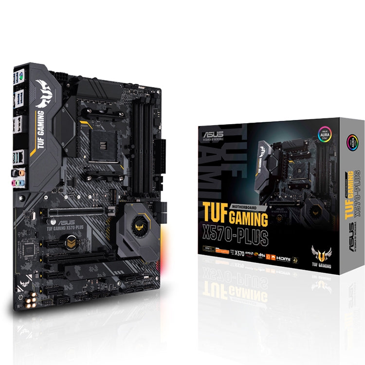 Original ASUS TUF GAMING X570-PLUS Desktop Computer Motherboard, Support CPU 5900X/5800X/3800X (AMD X570/Socket AM4)