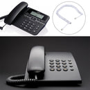 4 Core Male to Male RJ11 Spring Style Telephone Extension Coil Cable Cord Cable, Stretch Length: 3m(Black)