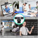 HXSJ S5 1080P Adjustable HD Video Webcam PC Camera with Microphone(Black)