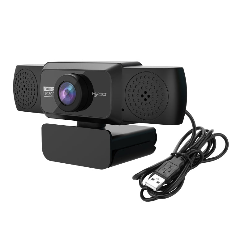 HXSJ S5 1080P Adjustable HD Video Webcam PC Camera with Microphone(Black)