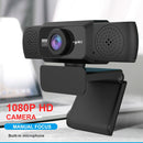 HXSJ S5 1080P Adjustable HD Video Webcam PC Camera with Microphone(Black)