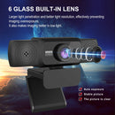 HXSJ S5 1080P Adjustable HD Video Webcam PC Camera with Microphone(Black)