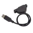 Slim SATA 13 Pin Female to USB 2.0 Adapter Converter Cable for Laptop ODD CD DVD Optical Drive, Cable Length: about 45cm