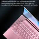 F20 Laptop, 14 inch, 12GB+1TB, Windows 10 OS, Intel Celeron N5095 Quad Core 2.0-2.9GHz, Support TF Card & Bluetooth & WiFi, US Plug(Rose Gold)