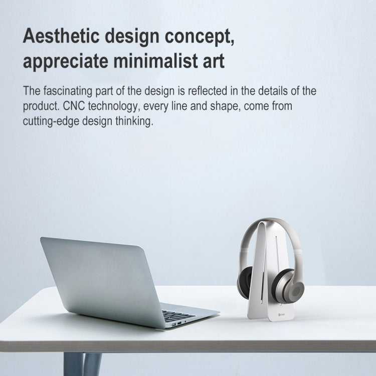 Original Xiaomi Youpin IQUNIX H-Stand Universal Vertical Holder for Headset(Silver)