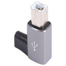 USB-C / Type C Female to USB 2.0 B MIDI Male Adapter for Electronic Instrument / Printer / Scanner / Piano (Grey)
